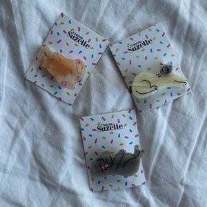 Trio of Coucou Suzette Cat Clips